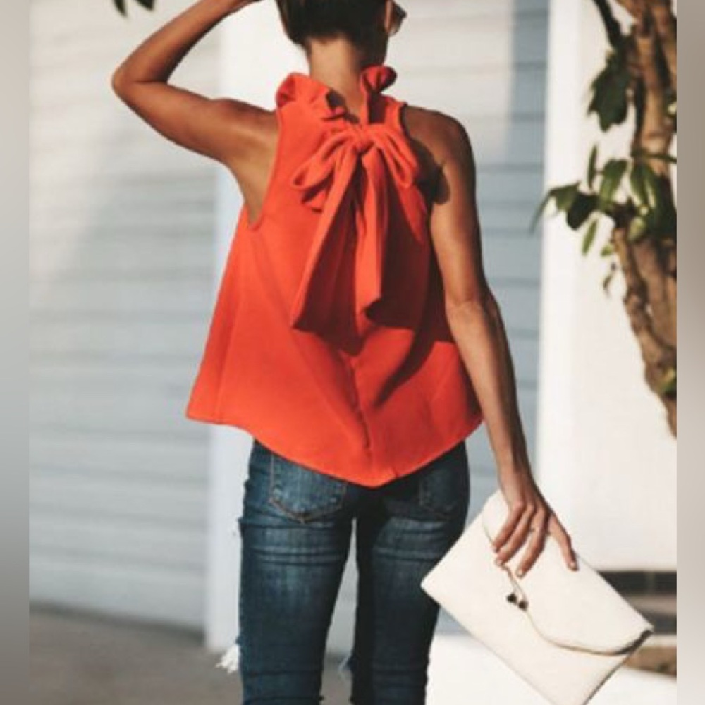 Mud Pie Women's Orange Blouse